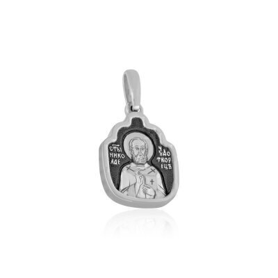 картинка Образ из серебра "Святой Николай Чудотворец" (37581) 